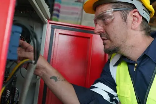 Elettricista interviene con urgenza su un guasto elettrico